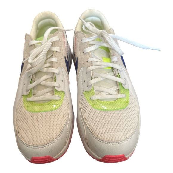 Nike WMNS Air Max Excee Sneakers White/Volt/Pink/Blue Size 9.5 - Picture 1 of 7
